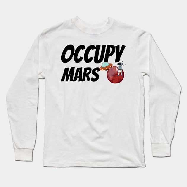 occupy mars Long Sleeve T-Shirt by yassinebd